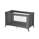 Bebeconfort Sweet Dreams, Lit Parapluie Bébé, 0-3 Ans (0-15 kg), Léger, Grand Matelas, Ouverture Latérale, Design Pliable, Sac de Transport Inclus, Mineral Graphite