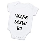 Body bébé personnalisable avec votre message - Message au choix - Cadeau original