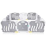 Baby Vivo Parc Bébé Barrière Sécurité Plastique Enfant Protection Porte Panel Jeu Espace Jeu Chambre - Milo