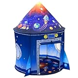 Tente de Jeu Enfant Fusée Astronaute Espace Transport Maison Intérieure et Extérieur Garçons Filles pour Pop-up de Jouet de Jardin Domestique