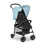 hauck Poussette Compacte Citadine Sport - Ultra Légère Seulement 5,9 kg, Pliable et Inclinable, Jusqu'à 15 kg, Capote Pare-Soleil, Grand Panier 3 kg, Bleu