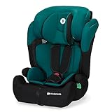 Kinderkraft COMFORT UP i-Size 76 et 150 cm, Siège auto bébé Groupe 1/2/3 de 9 à 36 kg, 15 mois à 12 ans, Têtière ajustable, 11 niveaux de réglage, Harnais de sécurité 5 points, Housse amovible, Vert