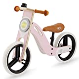 Kinderkraft Draisienne en Bois UNIQ, Eco, Enfant, Vélo Sans Pédales, Rose