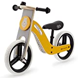 Kinderkraft Draisienne en Bois UNIQ, Eco, Enfant, Vélo Sans Pédales, Jaune Miel