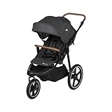 Bebeconfort Cloudy, Poussette Tout Terrain, 0 à 4 ans (22 kg max.), Poussette Canne Bébé Inclinable, Pliage Rapide, Poussette 3 Roues, Guidon Réglable, Panier de Rangement Spacieux, Mineral Graphite